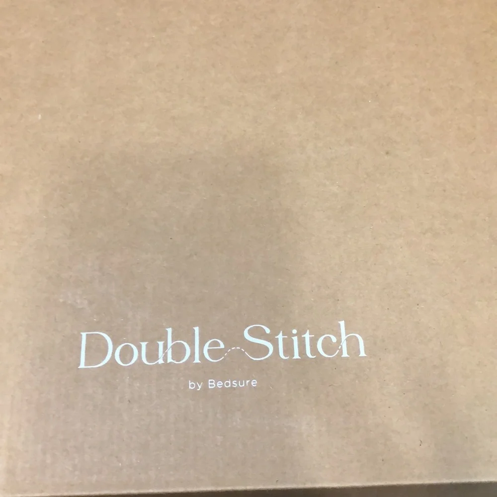 Double Stitch Bedsure Pure Supima Cotton Sateen Full/Queen White Duvet Cover Set